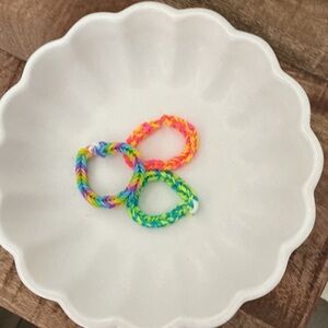 Vibrant Kids Multicolor Braided Hair Ties